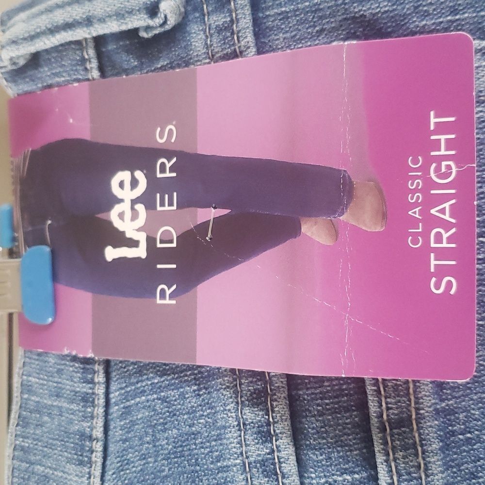 NWT Lee Riders Classic Straight Leg Jeans Sz 10P - Picture 8 of 10
